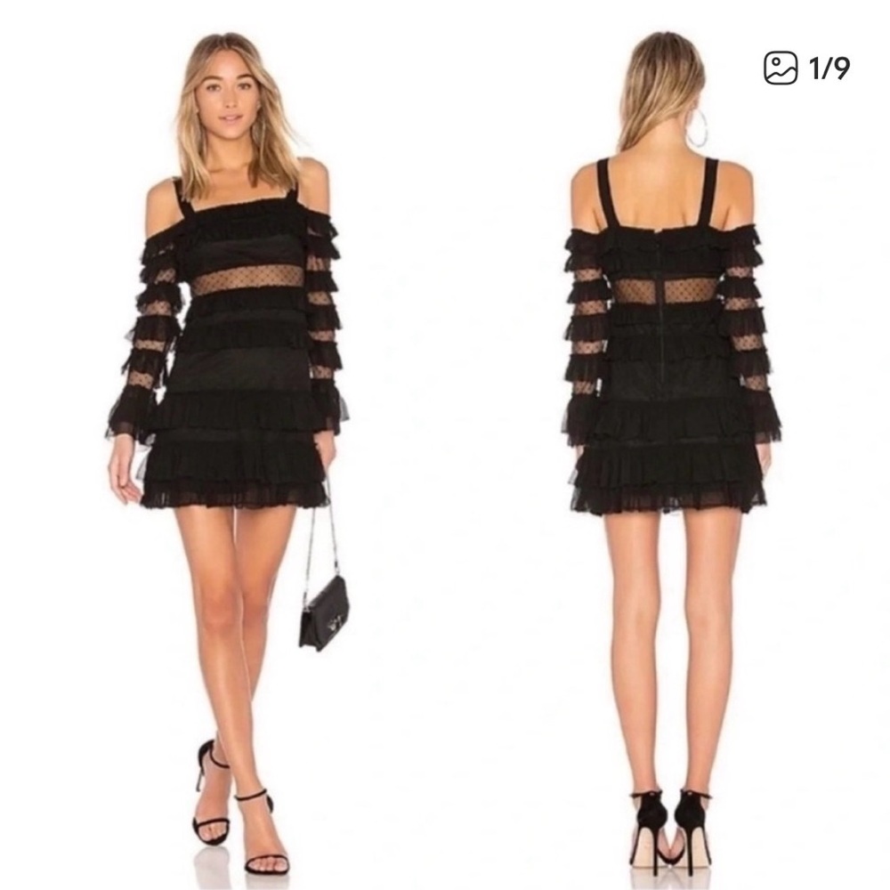 Alexis Black Lace Mini Dress